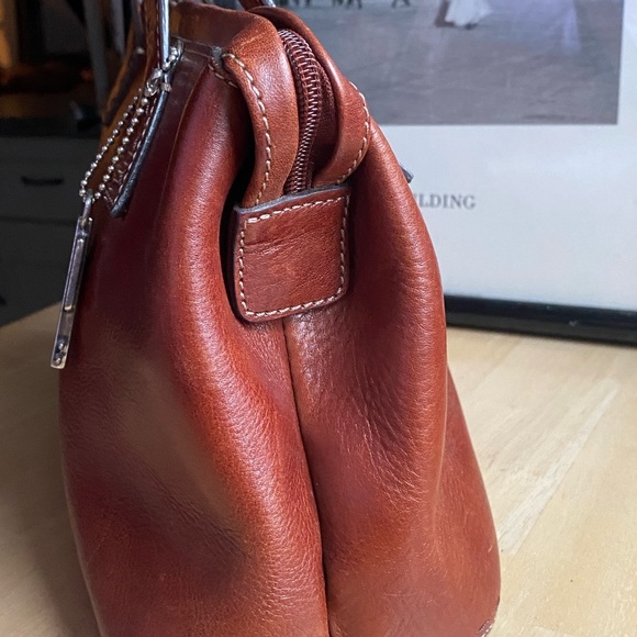 Fossil Cognac leather doctor style bag - Picture 8 of 16